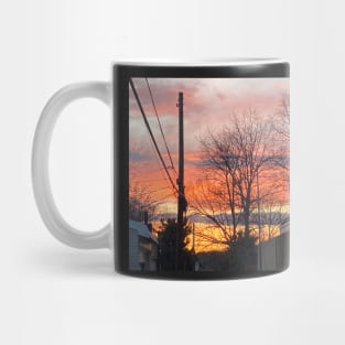 Zoomed in sunset photo Mug